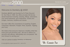 Flash site for dentistryat2000.com