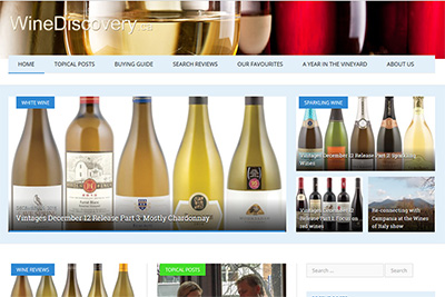 New site of WineDiscovery.ca